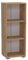 Bracia Mebelek Regal Goldene Eiche 40 cm Breit - Bücherregal Holz – Büromöbel 40x30x106cm – Bücherschrank 3 Fächer – Büro Ordnerregal