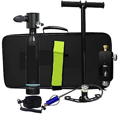 Mini bouteille de plongée Cylindres d'oxygène de 0,5 L, cylindres d'oxygène portables for équipement de natation for adultes, équipement de plongée pour la pêche, la plongée en apnée et le sauvetage d