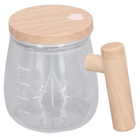 Taza Eléctrica de 400 Ml con Agitación Automática, Taza Mezcladora de Vidrio de Alta Velocidad, Taza Liviana de Mezcla Automática de Alta Velocidad, Taza de Café con Agitación Automática de Vidrio, Ta