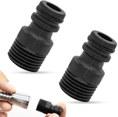 BIRLOZA Raccord de Tuyau d'arrosage Raccord de Tuyau 1/2 Raccord de Tuyau G1/2 Filetage extérieur pour Robinet (Plastique ABS)