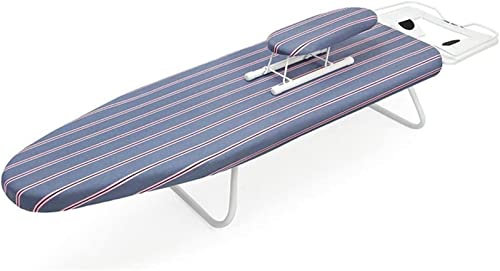 Tabla de planchar multifuncional, mesa de planchar de metal, sala de estar, balcón, lugar de trabajo, rejilla para planchar, cubierta de agua helada (color: A, tamaño: 110 * 30 * 19 cm) (C 110 *