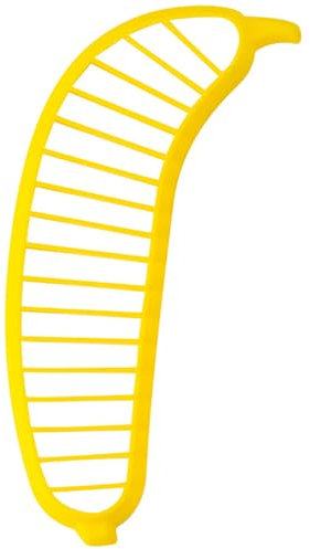 CENPEK Banana Slicer,Plastic Banana Cu tter for Perfect Sliced Bananas,Banana Chopper,Fruit Salad Cucumber Vegetable Peeler Kitchen Tool