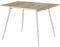 B&D home Esstisch Jonte, ausziehbar 80-120 x 80 cm, 4 Personen Küchentisch Holztisch mit Metallgestell für Esszimmer, Küche, skandinavisch Design, Sandeiche Optik, 11219-80-FW-EISA
