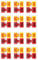 Yuelulala 1200pcs/24 Pack Sign Here Stickers, Sign Here Tab with Arrow Sign Easy to Post Sign Here Stickers for Office School Notebook Annotation Book (A30-12)