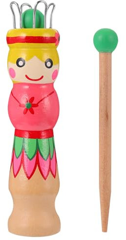 Garneck French Knitting Spool Set - Laminated Wood Dolly with Needle for & Adults - DIY Craft Tool for Yarn Wool Knit Projects Knitting French Knitting Machine