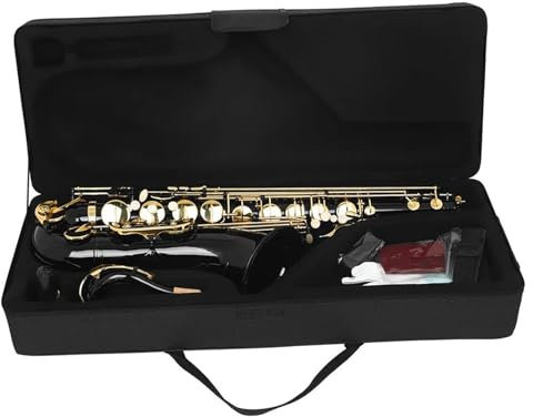 Altsaxophon E Flat Bb-Tenor-Saxophon Professionelles Blechblasinstrument Saxofon Für Holzblasinstrumente Mit Koffer Stimmzungen Gurtzubehör