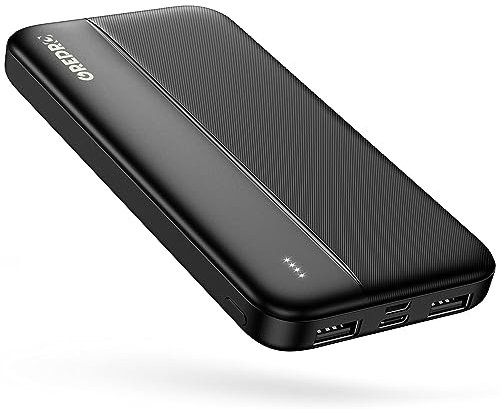 GREPRO PowerBank 10000mAh, 3A Portable Charger Power bank with Type-C + Micro 2 Input and 2 USB + 1 Type-C Output Ports for Smartphones, Tablets and More