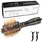 Fitdafit 1200W Warmluftbürste Rundbürstenföhn Stylingbürste Föhnbürste Heißluftbürste, Ein Schritt Haartrockner Volumenbürste Heißluftkamm, 4-in-1 Ionen Hairstyler Volumizer Glättbürste Bürste