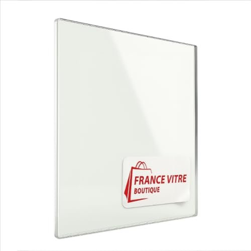 Firefox - Modell : 8-2-door - 230 x 156 x 4 mm - Kaminglas - Ofenglas - Ersatz-Kaminscheibe - feuerfestes Glas bis 800°C