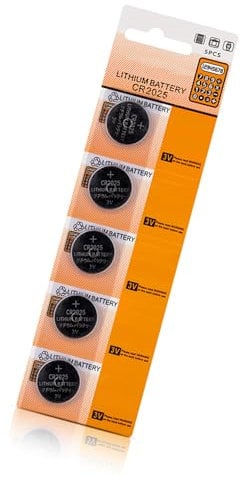 Fluxioxtna CR2025 Battery Pack Of 5/10 3V CR2025 Battery Reliability Performances For Small Electronics And Household Devices