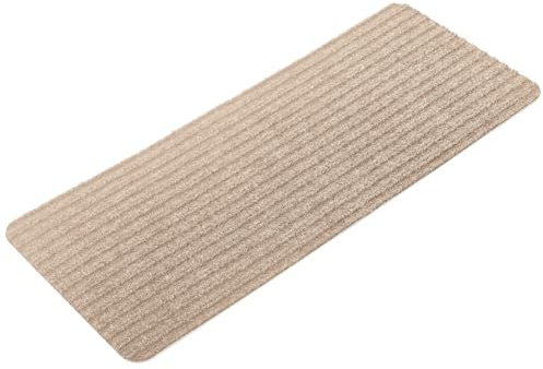 Homwiz Treppenstufen Matten, 55x22cm, Antirutsch Stufenmatten, Beige | 15 Stück, Ohne Kleben, Rutschfest ,Waschbar Treppen Teppich, Wiederverwendbar Treppenteppich Innen für Haustiere Senioren