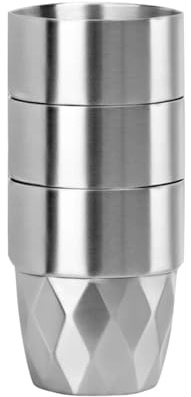 WAJJWI Lot de 3 gobelets à double paroi en acier inoxydable 300 ml, verres eau empilables, isothermes métal, outil for boire, camping et maison Pour Anniversaires, Pique-niques(Set of B)