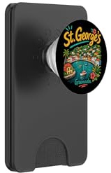 Hand Drawn St Georges Grenada Travel Souvenir Landmark Gift PopSockets PopWallet for MagSafe