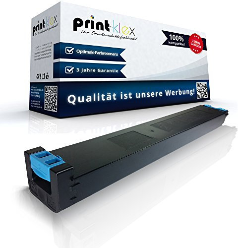 Print-Klex Toner Cyan MX-31GTCA kompatibel für Sharp MX 2301 N MX 2600 N MX 3100 N MX 4100 MX 4100N MX 4101N MX 5000N MX 5000 Series MX 5001 N MX 5100 N MX31 MX 31GT CA - Eco Plus Serie