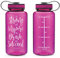 AQUANEÜ 34oz Inspirierende & Motivational Fitness Workout Sport Wasser Flasche mit der Zeit Marker | Messungen | Ziel markiert Mal Messung für H2O Aufnahme, BPA-frei ungiftig Tritan 34oz, Fuchsia