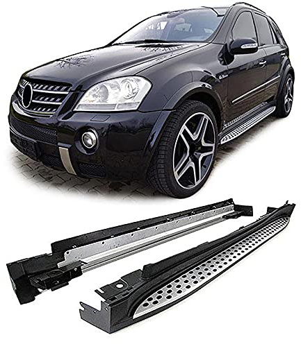 Alu Trittbretter Flankenschutz OE Style mit ABE für Mercedes ML W164 05-11