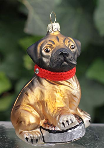condecoro Mops Christbaumschmuck Hund Christbaumkugel