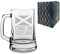 Engraved Football Tankard, Come On Scotland Flag Design with Gift Box, Euro Football Soccer Rugby Sport Championship