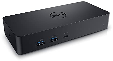 Dell Universal Dock - D6000S, Equipado con Opciones PowerShare USB-C/USB-A, Conecta hasta Tres Pantallas 4K, indicador LED, Negro