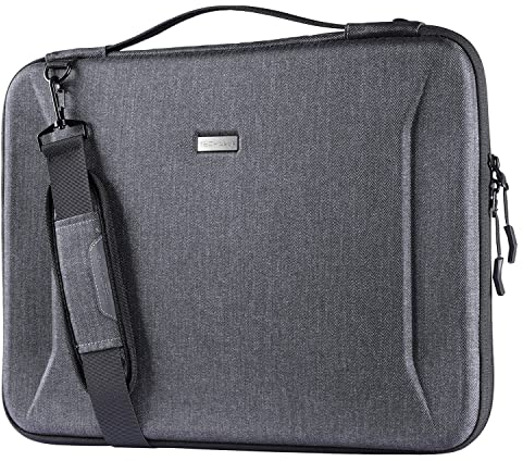 TECHGEAR Custodia Resistente per 17 pollici Computer Portatili, Borsa Portatile con Tracolla per Dell Inspiron 17/MSI GS73VR Stealth Pro/Lenovo IdeaPad 320 321/HP Envy 17/LG Gram 17/ASUS ROG Strix