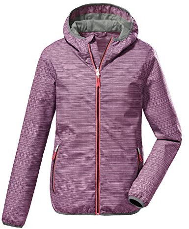 killtec Damen Funktionsjacke/Outdoorjacke mit Kapuze, packbar KOS 3 WMN JCKT, dunkelrose, 46, 38237-000
