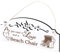 Schild Strandkorb Deko 20x10cm - All you need is Love and a Beach Chair - Holz Wanddeko Dekoration Wand