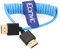 Eonvic Cable HDMI en espiral 2.1 8K HDMI a HDMI, cable HDMI delgado macho a macho, extensor trenzado en espiral para monitor Atomos Ninja V, Sony a7siii, Portkeys BM5
