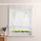 Heichkell Voile Raffrollo mit Klettband Transparent Raffgardinen Vorhang mit Stickerei Wohnzimmer Gardine Grün BxH 140x140cm