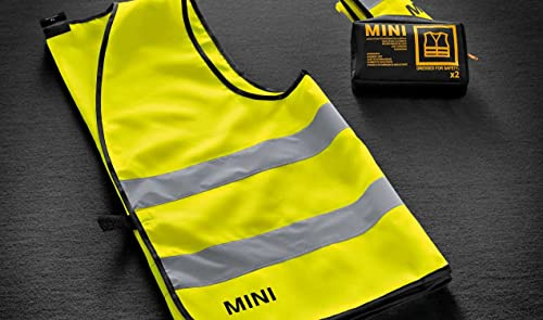 Mini Warnwesten Westen inkl. Tasche 2 Stück + Einkaufschip Neues Modell