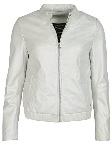 Maze Damen Lederblouson 42021247 White Metallic S