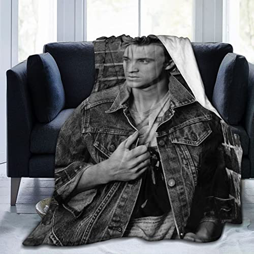 YINGD Flanelldecke Tom Actor Felton Bettwäsche Fleecedecke weiche Thow Decken Klimaanlage Decke für Sofa Couch Wohnzimmer Schlafzimmer