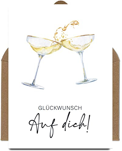 The Life Barn Postkarte mit Umschlag Glückwunsch Auf dich Glückwunschkarte Geburtstag, Erfolg, Abschluss