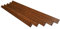 Primario Grande Bretter für Gartenbank Imprägniert 5 Stück - Parkbank-Bretter Set Passend für alle Bänke ohne Rückenlehnen - Wetterfest Bohlen für Gartenbankgestelle (Braun, 125 cm)