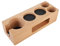 Wood Coffee Tamper Holder, Tamper Station Anti-Slip Espresso Tamping Stand, Wooden Espresso Tamper Stand for Portafilters, Tamper and Distributor (58mm 5 Hole)