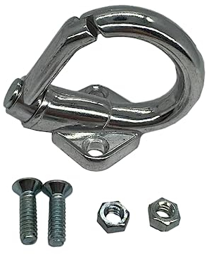 one by Camamoto gancio moschettone, cromato, per bagagli, per Vespa 50N, Primavera, Sprint, PX Lusso, T5 Classic LML rif. orig. 57468