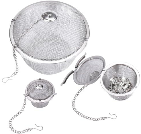 AIERSA 3Pcs Ultrasonic Cleaner Baskets for Small Parts,Ultrasonic Baskets Mesh,Ultrasonic Parts Cleaner,Ultrasonic Basket for Diamond Ring Jewelry Cleaner