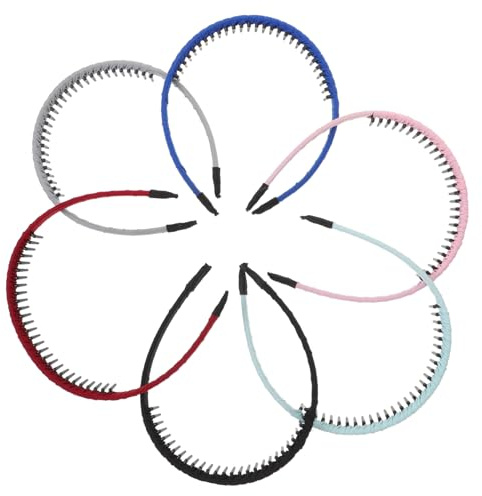 MAGICLULU Cerchietti Bimba Con Dentini 12 Pz Per Con Denti Fasce Da Allenamento Per Uomo Accessori Per Per Donna Clip Fasce Per Ragazze Bandana Sportiva Facciale Pettine Dentato Mancare