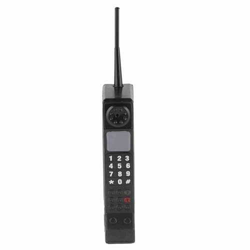 Pwshymi Retro Brick Cell Phone Ornament, 80s 90s Phone Prop Retro Mobile Phone Model for Photography Props Home Decor
