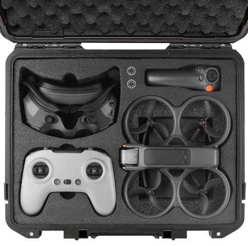 REYGEAK Custodia Rigida per Avata 2 Drone/Fly More Combo, Borsa Impermeabile per il Trasporto, Compatibile con DJI Goggles 3, RC Motion 3 & FPV Remote Controller 3 Accessori