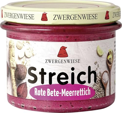 Zwergenwiese Bio Streich Aufstrich Rote Bete-Meerrettich, 6 x 180g