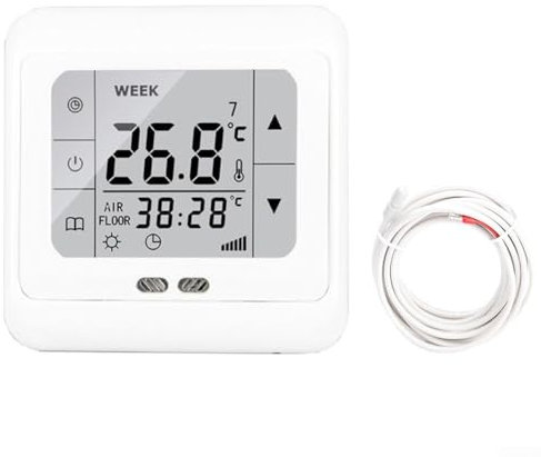 Underfloor Heating Thermostat with Touchscreen, Temperature Control, Manual Mode