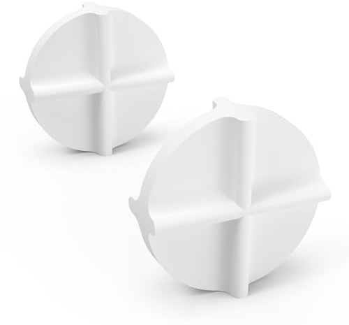 stonylab 2er-Set Doppelkreuzmagnetrührstäbe, 34 mm x 12 mm, PTFE-Beschichtet, Weiße Rührstäbe für Rührgeräte, Laborrührer, Mischanwendungen
