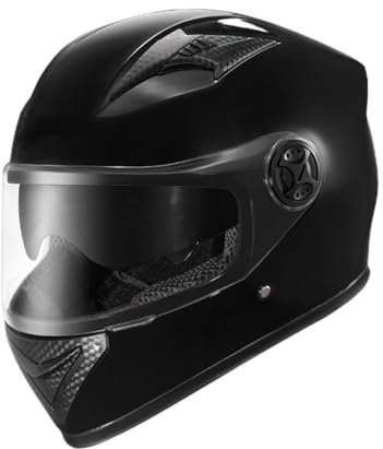 Kixolazr Leichte Motorradhelme, Integralhelme für Motorräder, leichte, beschlagfreie, warme Straßenhelme, modische Helme mit Doppelvisier für Mopeds und Cruiser-Motorräder