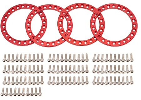 Qsvbeeqj Auto Metall Rad Beadlock Ringe Für 1 9'' Rad Für Felge Auto Teile Ersatz Für 1/10 SCX10 90046 D90
