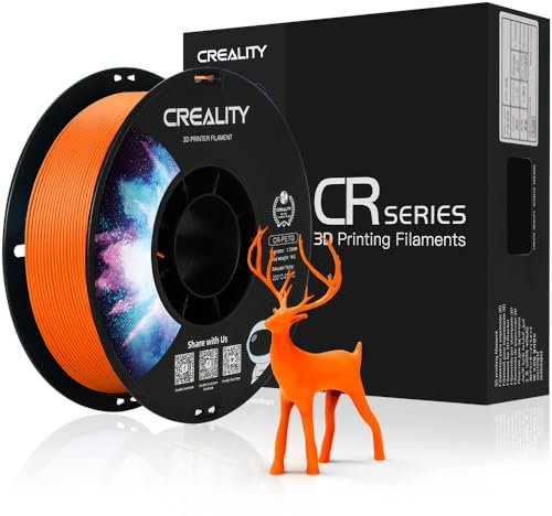 Creality Official PETG Filament Orange, 3D Drucker Filament 1.75mm No-Tangling, starke Bindung und Überhang Leistung Maßgenauigkeit +/-0.03mm, 2.2lbs/Spool
