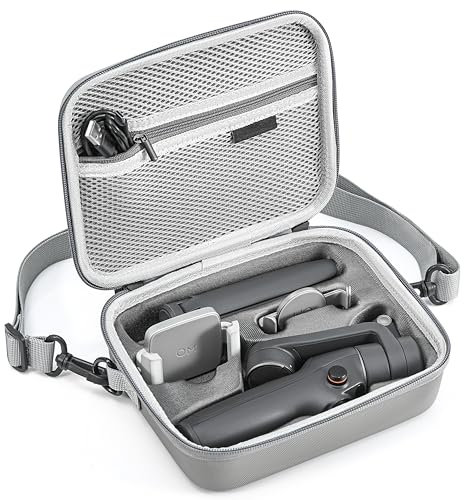 STARTRC PHOTO Osmo Mobile 6 Case, PU Leather Portable Om 6 Storage Shoulder Bag pour DJI Osmo Mobile 6 Gimbal Stabilizer Accessories