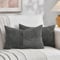 Fancy Homi Kissenbezüge, dekorative Kissenbezüge für Wohnzimmer, Couch, Bett, Sofa, Landhaus-Einrichtung, weicher, gestreifter Kord, Patchwork, rechteckiger Kissenbezug, 50 x 70 cm, 2er-Pack