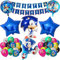 25pcs Happy Birthday Balloon Banner Foil Balloons for Boy Birthday Balloons Cartoon Supplies Gaming Theme Party Supplies Decoration Gaming