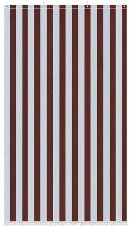 PARAMAISON Tenda Sole a Cascata Varadero, Parasole Ombreggiante con Anelli Idrorepellente | 140x250cm Marrone Bianco