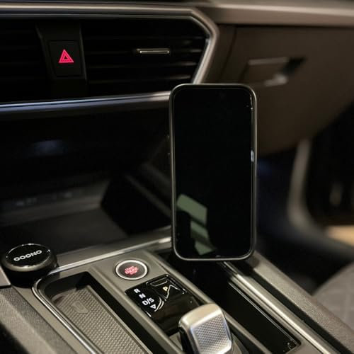 Support de téléphone portable de voiture pour Seat Leon & Cupra Formentor (2020-2024 Vorfacelift) - Magnétique et compatible avec les smartphones compatibles MagSafe - Ajustement parfait et stable